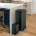 thumbnail image 4 of LAZY BUDDY 13.2 Gallon Stainless Steel Kitchen Trash Can with 1.3 Gallon Mini Trash Can, Rectangular Step Garbage Can with Lid, 4 of 10