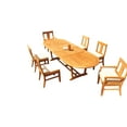 thumbnail image 4 of Grade-A Teak Dining Set: 6 Seater 7 Pc: 118" Mas Oval Trestle Leg Table And 6 Osborne Chairs (2 Arm & 4 Armless Chairs) Patio WholesaleTeak #51OS1707, 4 of 4