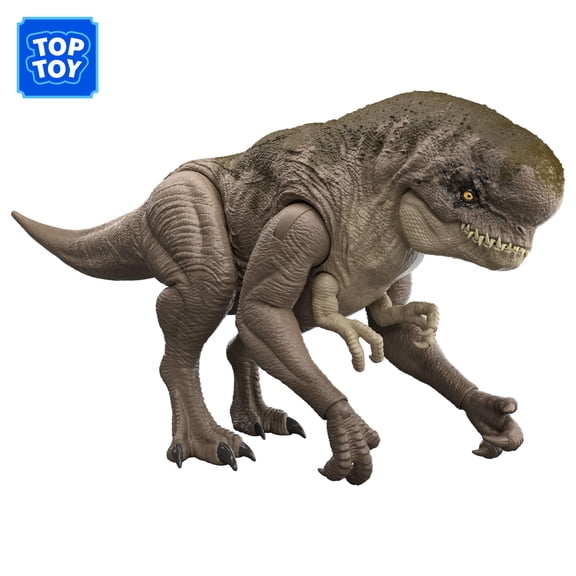 Jurassic World Distortus Rex Dinosaur Action Figure, 16 Inch Villain Dino with Chomping Action