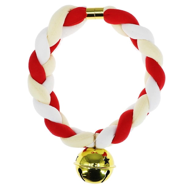 Bell Choker Collar Necklace Animal Cosplay Lolita Choker Necklace Neck Buckle Necklaces Jewelry Braided Choker Necklace light blue yellow wh