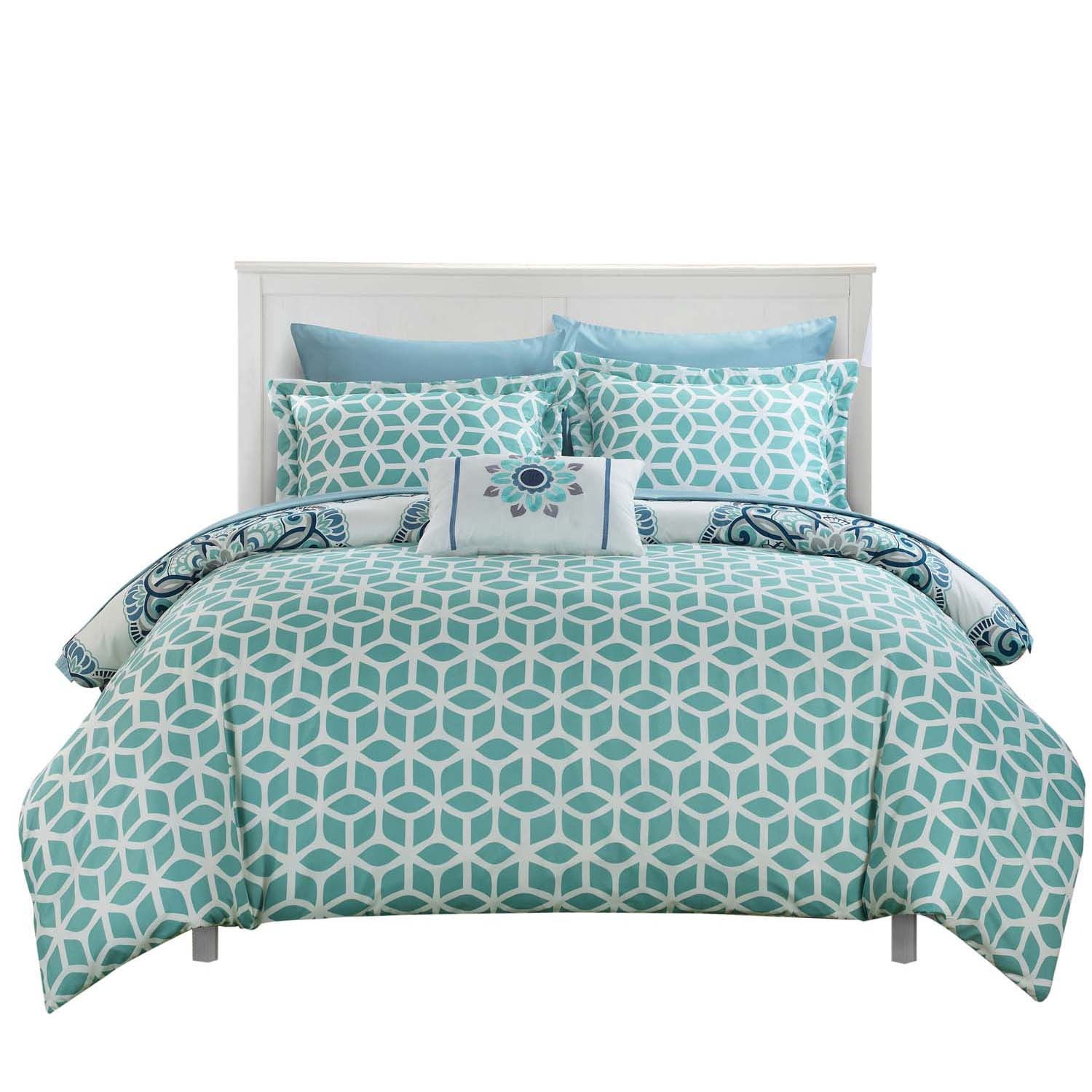 Teal Brown Bedding Designs Barcelona Barella Comforter Bed In A Bag King Full Queen Twin