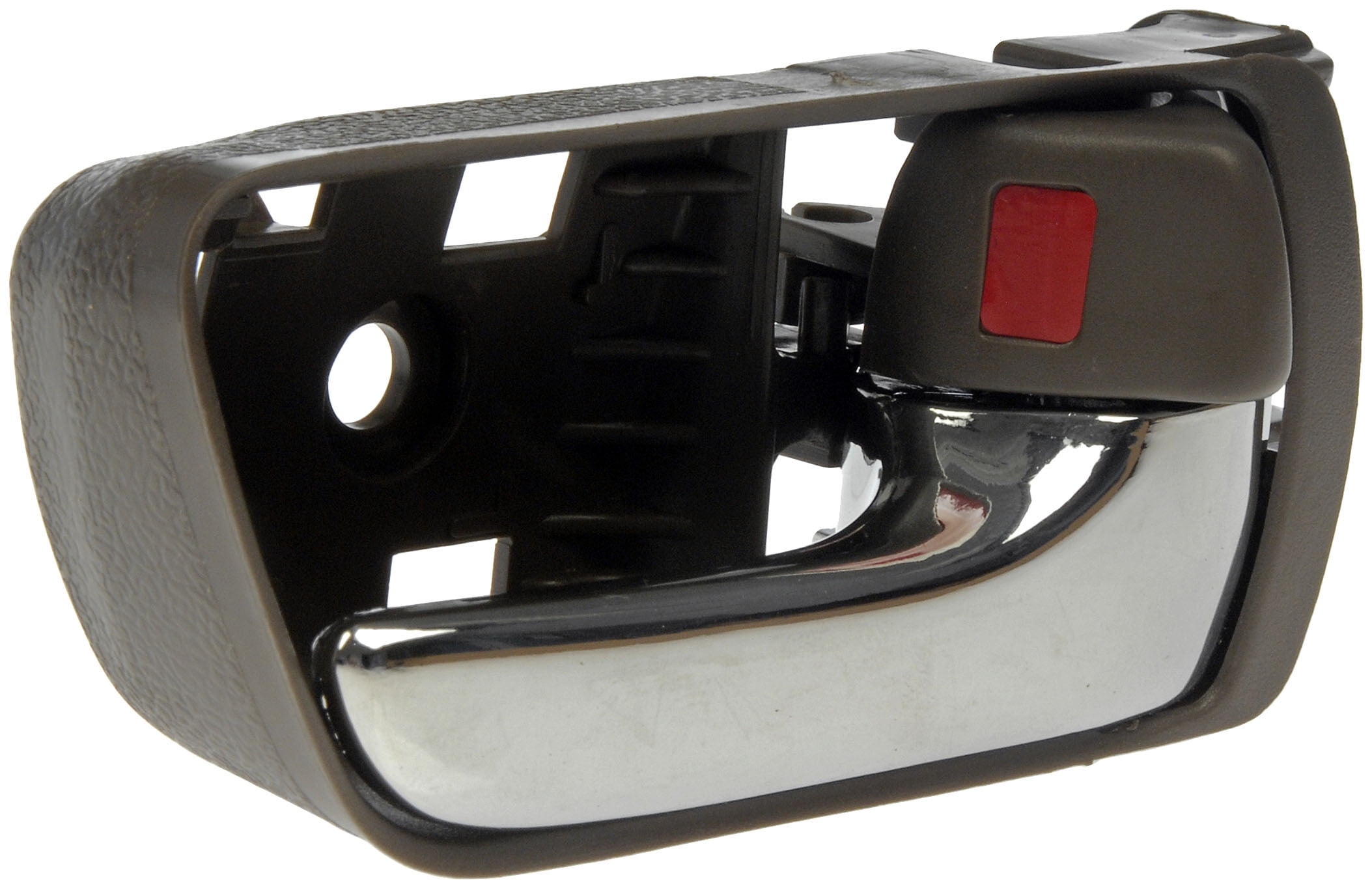 Dorman 81252 Front Passenger Side Interior Door Handle for Specific Toyota Models, Chrome Lever; Brown Housing