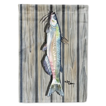 Carolines Treasures 8492-FLAG-PARENT Fish Catfish Flag  multicolor