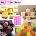 thumbnail image 5 of Wax Melts Molds Silicone，2 Pcs 12-Cavities Square Silicone Molds for Scented Soy Wax Melts,Candle Making,Baking Chocolate Truffles,Candy, Jelly,Ice Cube Tray, 5 of 7