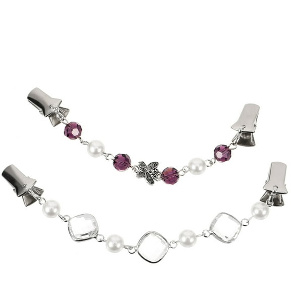 Gymnture winter 2 pcs Shawl Clip Dress Cinch Clip Sweater Clips Decorative Clothing Clips Metal Cardigan Clip