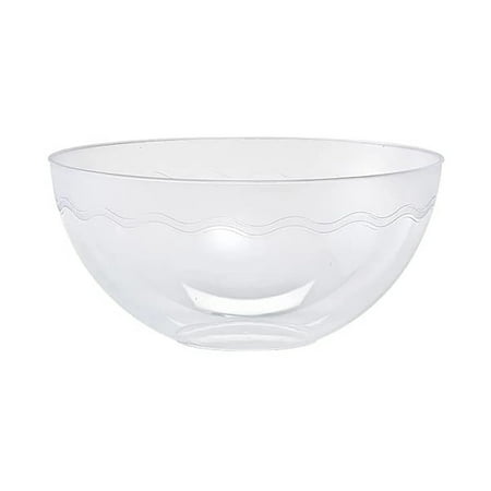 

Nicole Fantini Disposable Elegant 60oz Round Clear Plastic Party Snack/Salad Serving Bowls Also can use to serve Chips Candies & All : 3 Ct