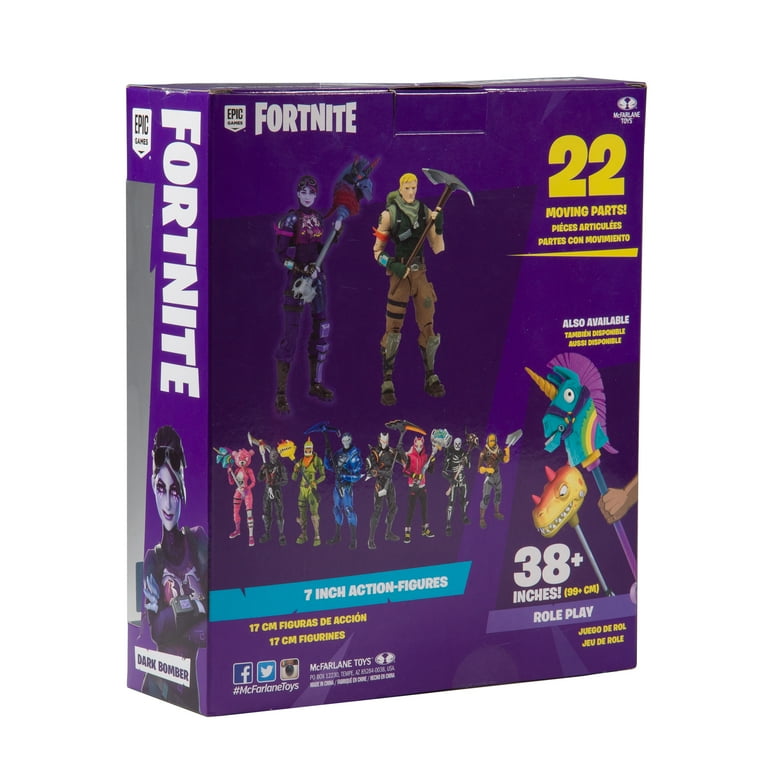 McFarlane Toys Fortnite Dark Bomber Collectible Action Figure Plastic Purple 3.52 oz