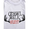 thumbnail image 4 of Aunavey Newborn Baby Boys Long Sleeve Letters Deer Romper Bodysuit Pants Hat Outfit Clothes Set, 4 of 6