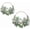 2, variant on 2 count 16" Artificial Eucalyptus Wreaths - Wooden Bead & Lamb's Ear Spring Wreaths for Front Door, Wall Decor, Holiday Party