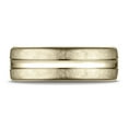 thumbnail image 5 of Benchmark� 18k Gold 7.5 Mm Comfort Fit Swirled Finish Center Convex Cut Design Wedding Band Ring, 5 of 9