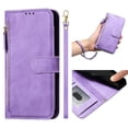 thumbnail image 2 of FOXDOCK Funda Tipo Cartera para Tecno Camon 40 Premier Cuero PU con Cremallera y Correa de Muñeca, Ranuras para Tarjetas, Soporte Plegable, Cierre Magnético, 2 of 5