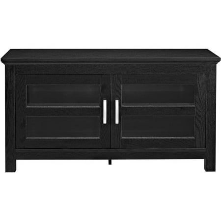 Walker Edison - Double Door TV Stand for Most Flat-Panel TV's up to 48" - Black