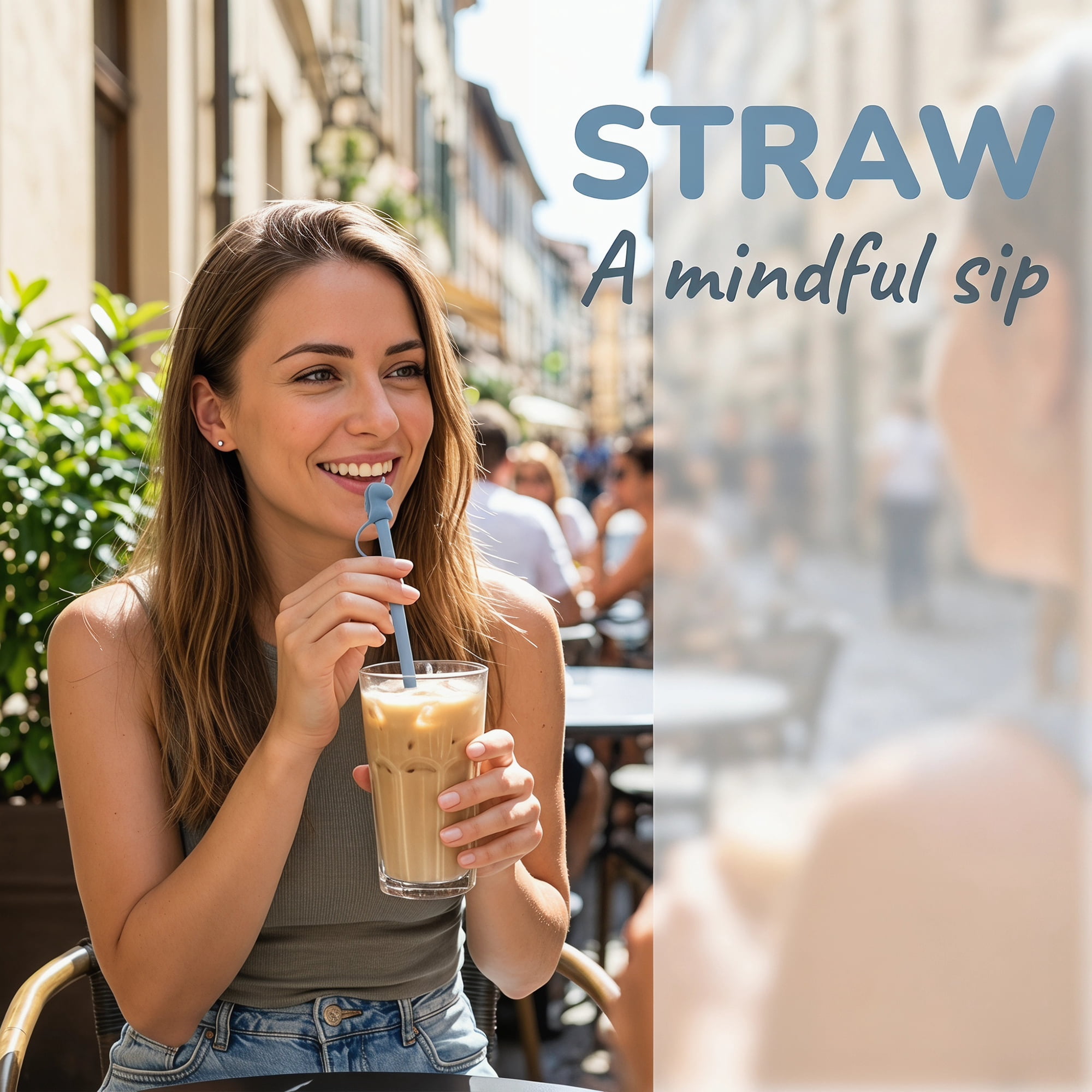 Unique Bargains 6Pcs Reusable Durable Dishwasher Safe Silicone Straws Blue A
