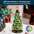 thumbnail image 6 of Joyfy 15 Inch Ceramic Christmas Tree,Prelit Ceramic Christmas Tree with 70 Multicolor Lights,Table Top Christmas Tree Decorations,Holiday Tree, 6 of 9