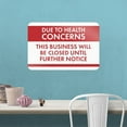 thumbnail image 2 of This Business Will Be Closed Until Further Notice Home Business Office Sign, 2 of 3