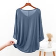 thumbnail image 7 of ylioge Pajama Sets for Women with Pockets 2 Piece Soft-Modal Loungewear Outfits Womens Casual Solid Color Short Sleeve Tops Tapered Leg Pants Pajamas, 7 of 7