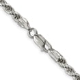 thumbnail image 4 of 925 Sterling Silver 4.75mm Rope Chain Necklace Pendant Charm, 4 of 9