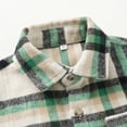 thumbnail image 4 of OGLCCG Boys Button Down Shirts Toddler Long Sleeve Collared Plaid Shirts School Uniform Dress Shirts Size 6M-5T, 4 of 8