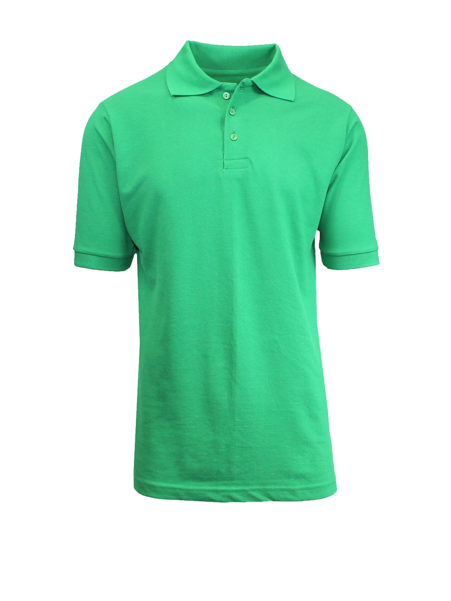 Mens Short Sleeve Pique Polo Shirts Uniform Fitted