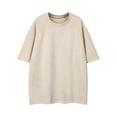 thumbnail image 1 of Jgppe Men's Unisex Washed Tees Short Sleeve Loose Casual Basic Tee Tops Round Neck Plus Size Shirts, 1 of 6