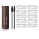 thumbnail image 1 of Forma De Sello De Cejas Forma De Sello De Cejas Kit de sellos en polvo para cejas, maquillaje de contorno natural resistente al agua (marrón oscuro), 1 of 6