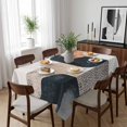 thumbnail image 6 of Boho Middle Century Table Cloth Waterproof Tablecloths, Abstract Modern Color Block Geometric Tablecloth Dining Table Cover for Kitchen Party Tabletop Outdoor, Rectangle Tablecloth 60x84 Inch, 6 of 9