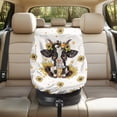 thumbnail image 7 of KUIFORTI Car Seat Cover Baby Car Seat Sunshade Covers, Protector Keeps Baby Infant Toddler Cool - Auto Window Sun Protection Reflector UV Ray Helpers, Cow Sunflowers, 7 of 7