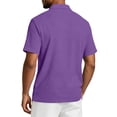 thumbnail image 6 of Hearthz Linen Polo T Shirts for Men Moisture Wicking Raglan Men Short Sleeve Shirt Color Block Soft Breathable Mens Golf Polo Shirts, 6 of 8