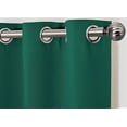 Hunter green color 1 Panel Grommets top window treatment curtain