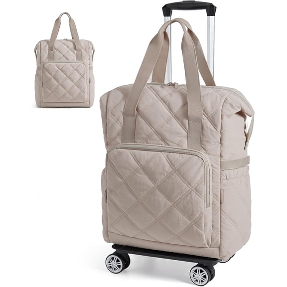 Sorexial 35L Rolling Duffle Bag with Wheels, Detachable Wheels