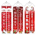 thumbnail image 2 of Moyic 1 par de pancartas navideñas para puerta delantera, ventana, porche, oficina, Bar, pareado, fiesta, festival, decoración de vacaciones, Kits de decoración para fiestas Tipo 2 Moyic HA067937-02B, 2 of 6