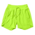thumbnail image 5 of Hueook Golf Shorts Athletic Micro Quick Dry Shorts Women's High-Waisted UPF 50+ Dry Running Shorts with Back Zip Pocket and Tummy Green L, 5 of 8