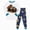H517-White, variant on TOWED22 Little Boys Girls Sleepwear Pajama Set 2 Piece Cotton Long Sleeve Print Top and Pants Soft Pjs Jammies Fall Winter 3 6 9 12 18 24 Months 2 3 4 5 6 7 8 9 Years(Dark Gray,6-7 Y)