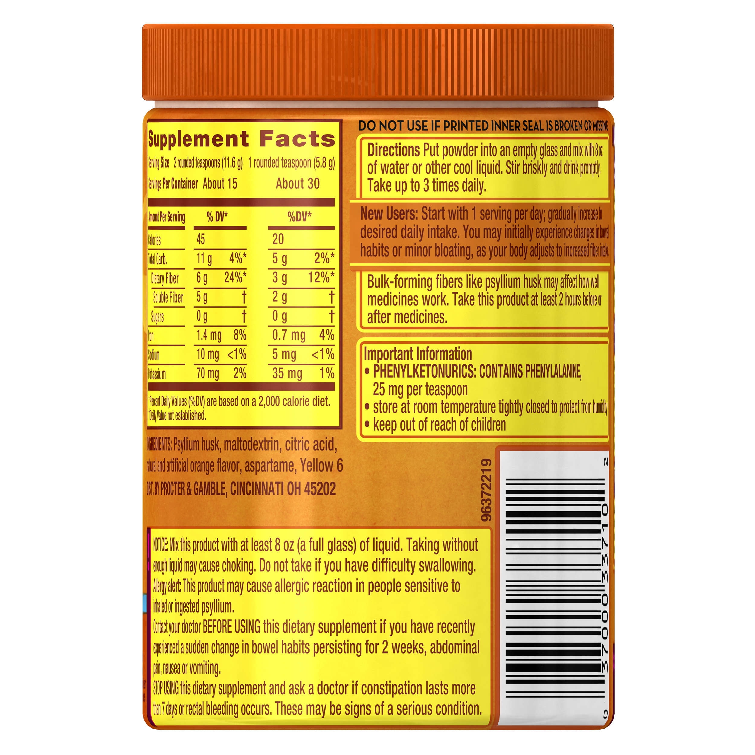 Metamucil Psyllium Fiber Supplement By Meta Orange Smooth Sugar Free metamucil-psyllium-fiber-supplement-by-meta-orange-smooth-sugar-free