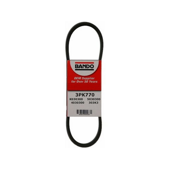 Alternator Accessory Drive Belt - Compatible with 1989 - 1991 Ford Probe 2.2L 4-Cylinder 1990