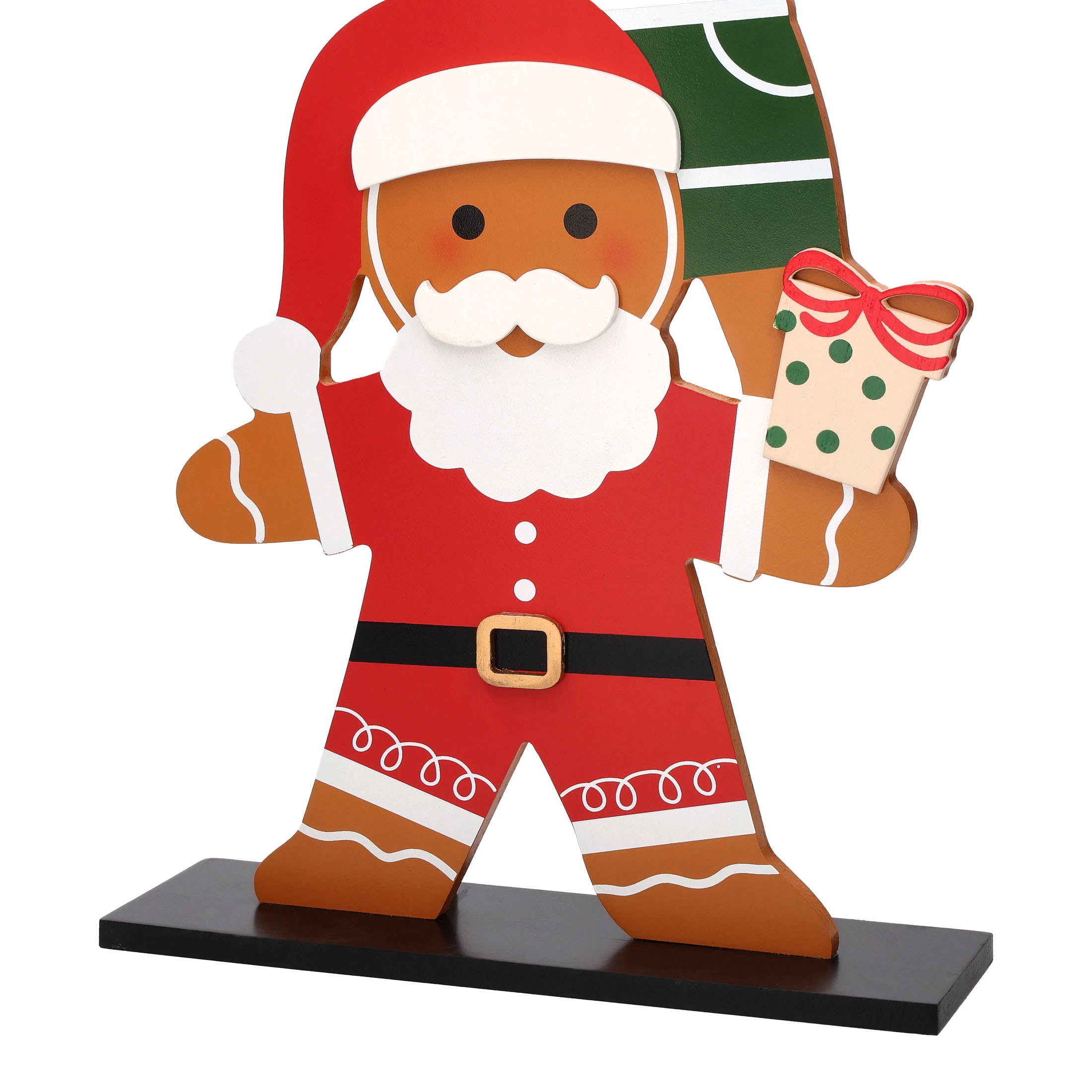 Gingerbread Men Stack Christmas Porch Greeter, Multicolor, 22", by Holiday Time