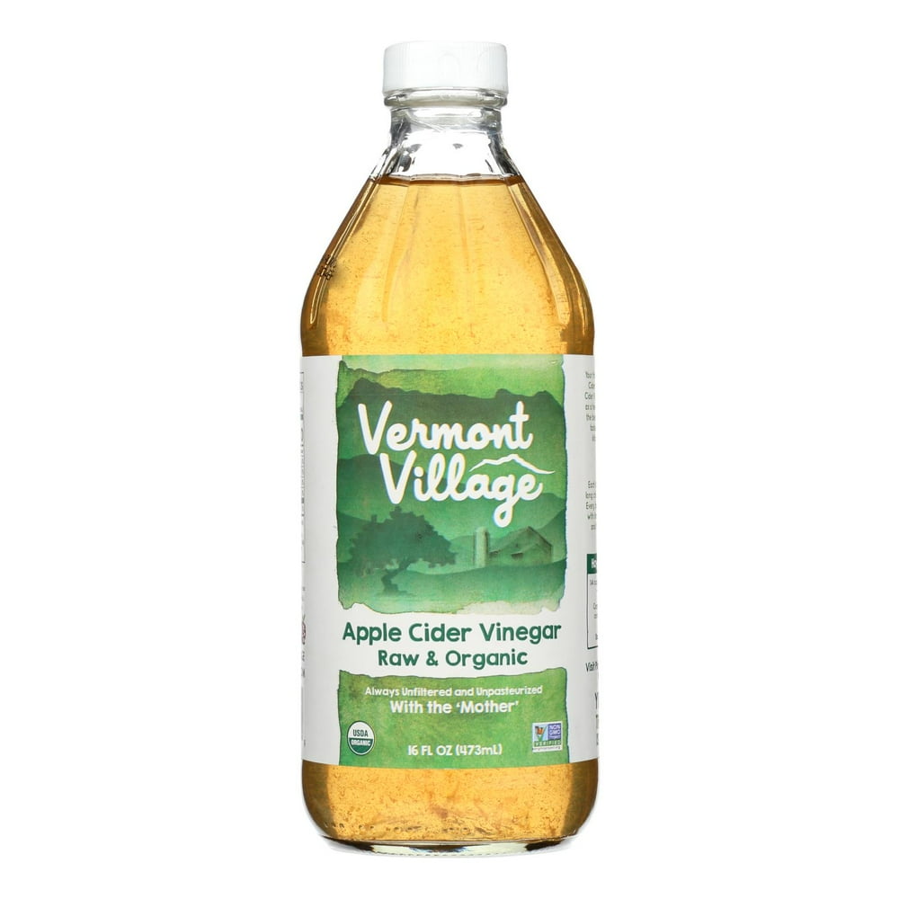 Vermont Village Organic Apple Cider Vinegar Case of 6 16 Fl oz