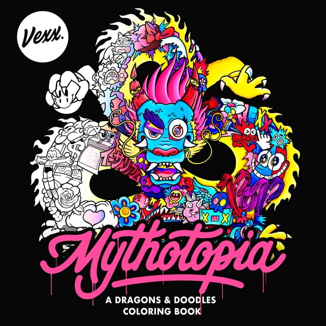 Vexx Mythotopia : A Dragons and Doodles Coloring Book (Paperback)