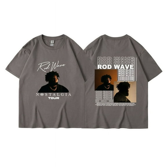 Rapper Rod Wave Last Lap Tour 2025 Print T Shirt Men's Hip Hop Retro Gothic Fashion Oversized T-shirt Harajuku Tees Streetwear Tops