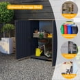 thumbnail image 7 of NIAIZEK Cabinet with 1 Shelf, Waterproof, UV Resistant, Indoor Outdoor Storage, Black, 7 of 7