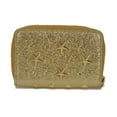 thumbnail image 3 of Pre-Owned JIMMY CHOO Nelly coin purse with card compartments, round star studs, gold,... (Good), 3 of 17