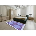 thumbnail image 4 of Ahgly Company Indoor Rectangle Patterned Blue Angel Blue Area Rugs, 5' x 8', 4 of 6