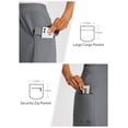thumbnail image 4 of BALEAF Women's Skorts Skirts Hiking Cargo Skorts Pockets 19" Knee Length Long Athletic Quick Dry Skirts UPF 50 Dark Gray S, 4 of 7