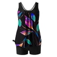 thumbnail image 5 of WXLWZYWL Womens Tankini Swimsuits with Shorts - Two Piece Tummy Control Bathing Suits Summer Swimwear, 5 of 6
