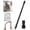 Set 3, variant on 1/2 Flexible Shaft Drill Bit Extension Bar Extender Torque Socket Bendable Flex Reach Ratchet Spanner Electric Drive Impact Wrench Wobble Offset Connecting Rod Hand Tools for Hard to Reach(10in+14in)