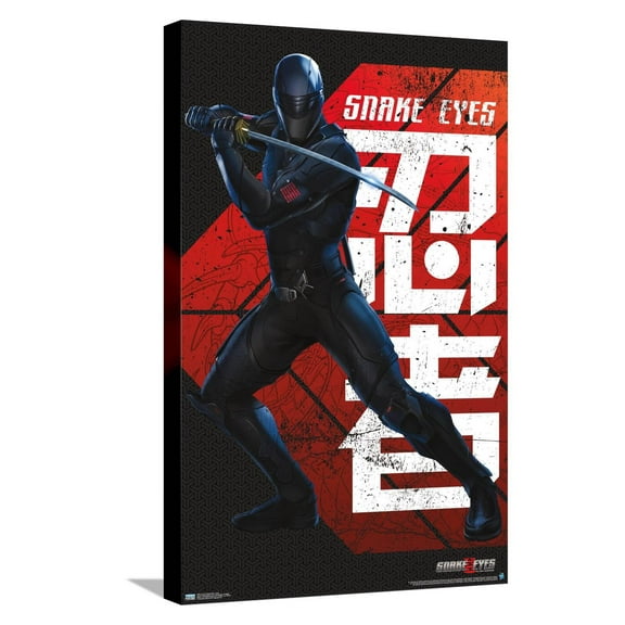 G.I. Joe: Snake Eyes - Pose Canvas Wall Poster, 14.725" x 22.375"