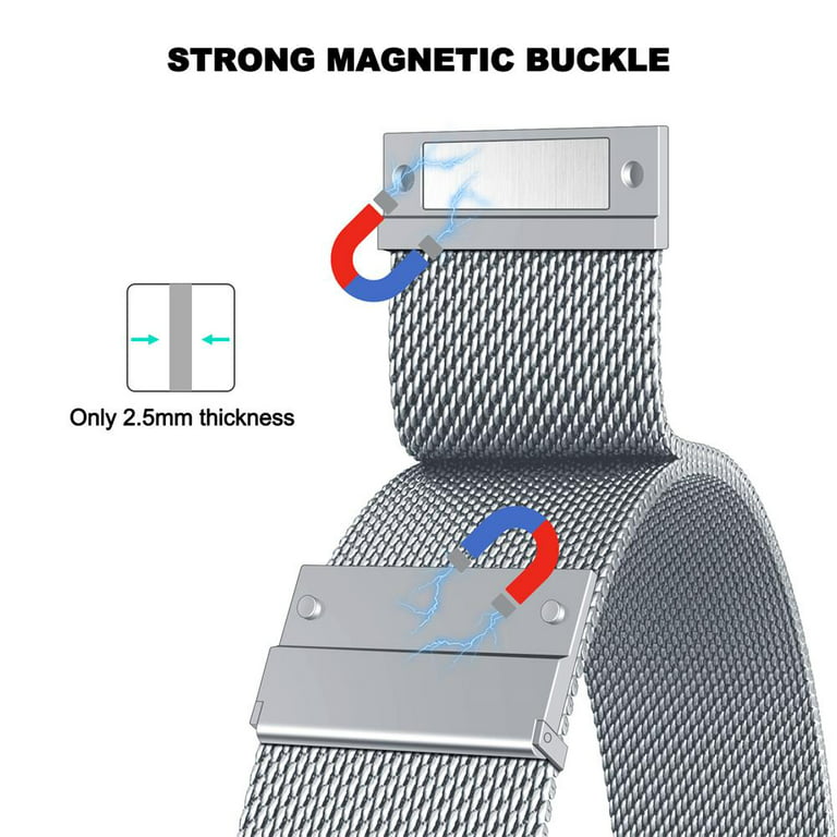 Yuiyuka Ultra Magnetic Loop for Apple Watch Bands 44mm 40mm 45mm 41mm 49mm 38mm 42mm 40 44 45 mm Bracelet Metal Band iWatch Series 8 3 6 SE 7 Strap