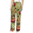 thumbnail image 3 of Junzan Cartoon Fire Truck Women'S Pajama Pants Drawstring Comfy Sleep Bottoms With Pockets, 3 of 9