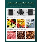 Counter Blender Smoothie Maker, 1450W Professional High Speed Blenders for Kitchen, 10 Speed Control, 68 oz BPA-Free Tritan Container, 8 Titanium Stainless Steel Blade for Ice/Soup/Nuts