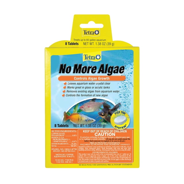 Tabletas para el control de algas Tetra No More Algae, 8 tabletas